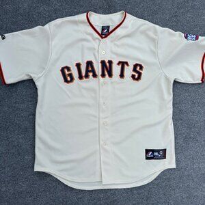 Rare San Francisco GIANTS #18 Matt Cain Majestic Jersey World Series 2012 SizeXL